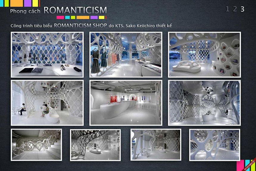 Phong cách thiết kế nội thất Postmodernism, Bazzar, Romanticsm, Bauhuas, Gothic