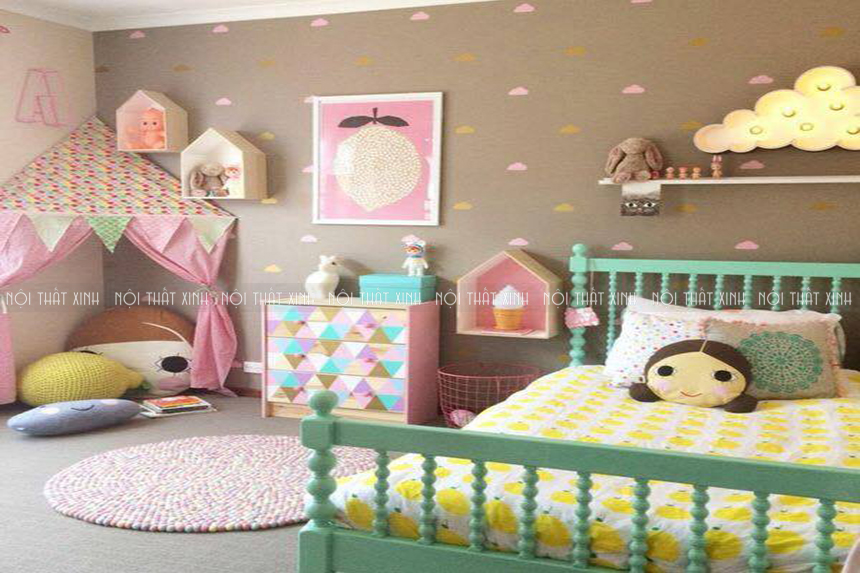 7 mẫu thiết kế phòng ngủ nữ tính cho bé gái