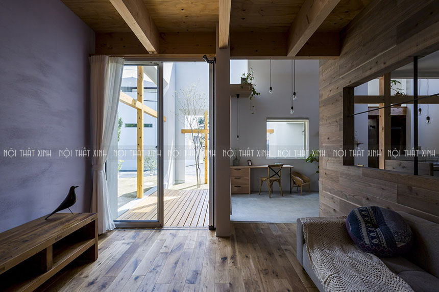 Ấn tượng thiết kế nội thất gỗ nổi bật trong không gian tràn ngập ánh sáng