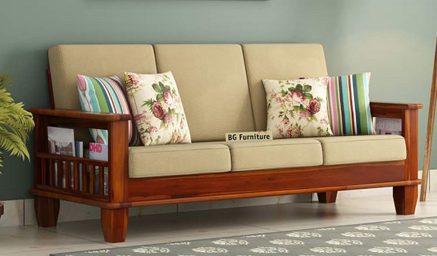 bàn ghế sofa gỗ cho phòng khách nhỏ