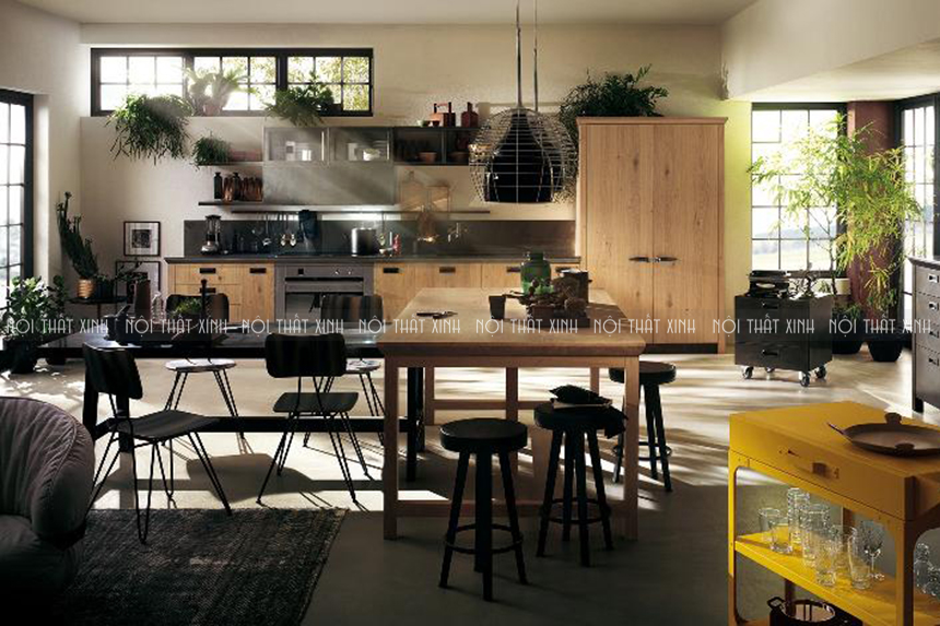 20 mẫu thiết kế nội thất gian bếp đẹp, xanh tươi hiện đại