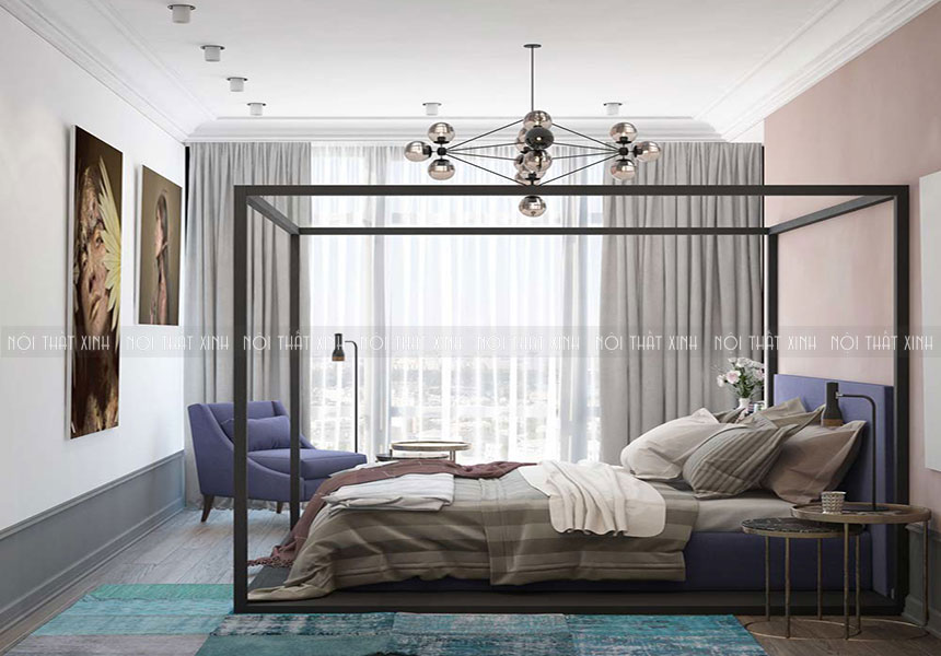 Mẫu thiết kế nội thất chung cư 2 phòng ngủ giản dị tinh tế