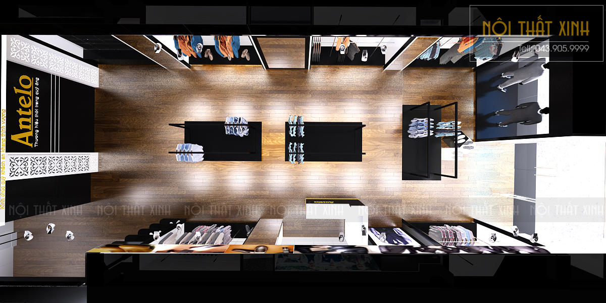 Thiết kế nội thất shop thời trang 71m2 tại 325 Trương Đinh