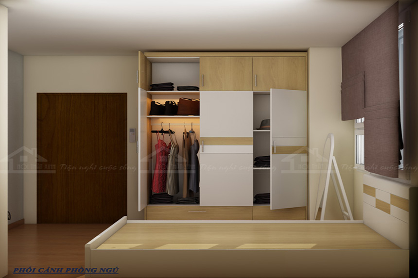 Thiết kế nội thất phòng ngủ nhỏ đơn giản, đẹp