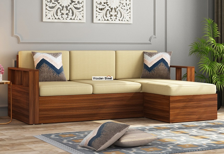 sofa phòng khách bằng gỗ