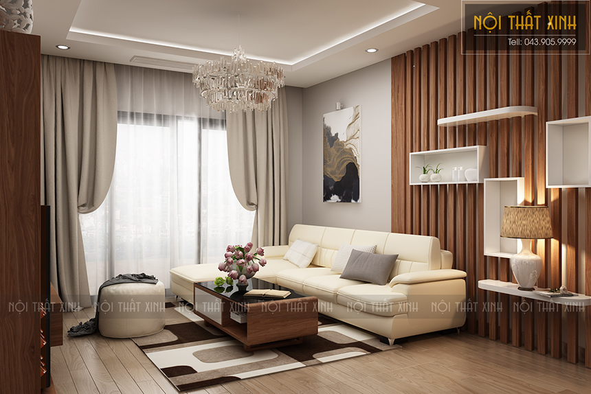 Thiết kế nội thất chung cư đẹp kết hợp phong cách Rustic nhà Mr.Nam