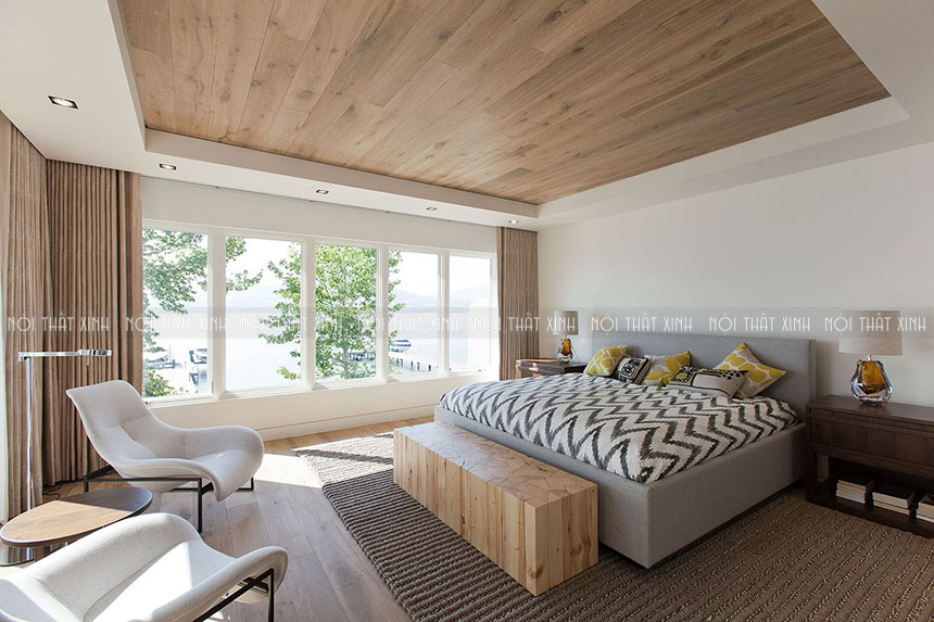 Thân thiện với thiết kế biệt thự 2 tầng hiện đại dùng nội thất gỗ