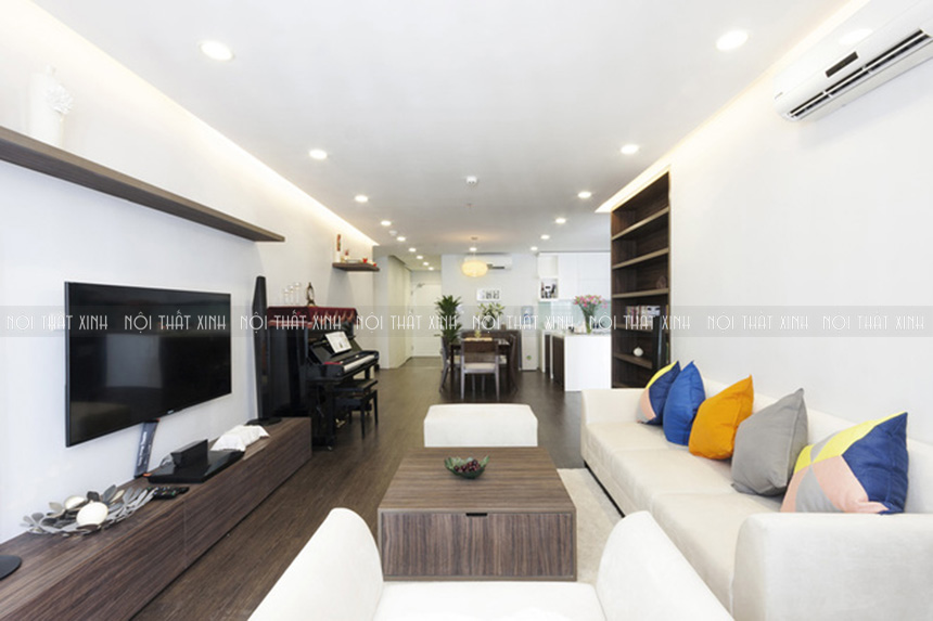 Thiết kế nội thất chung cư tạo không gian sinh hoạt rộng rãi