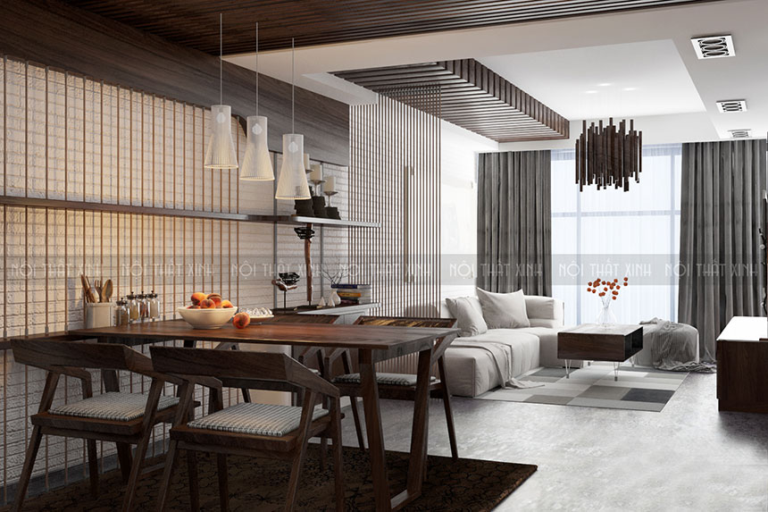 Thiết kế nội thất phòng khách hiện đại, phong cách châu Âu sang trọng