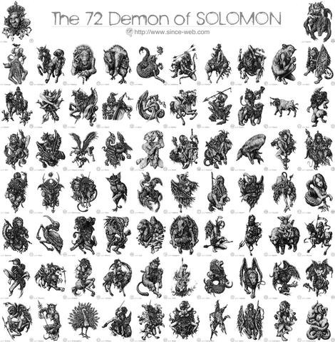 Tổng hợp 72 con quỷ của Vua Solomon trong truyện Magi