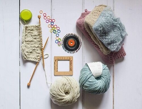 cách đan len kiểu vỏ sò