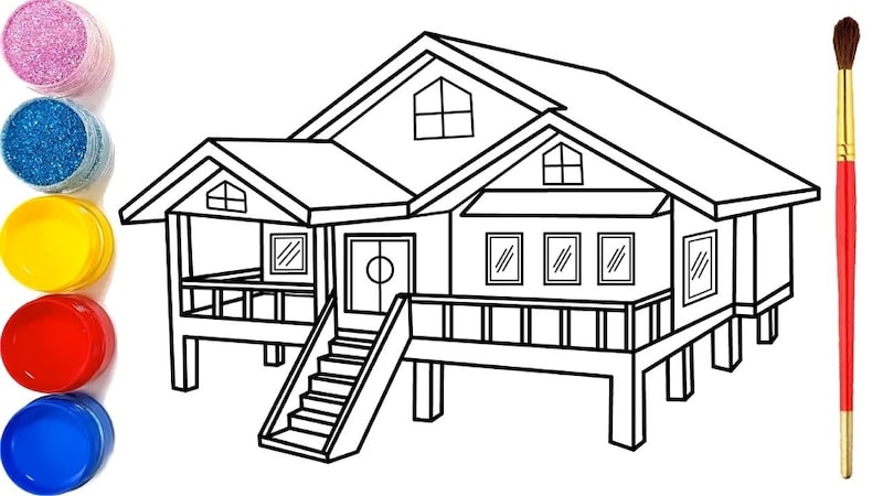 Xem Ngay: 06 cách vẽ ngôi nhà đẹp cho bé cực đơn giản - Thiết Kế Xinh