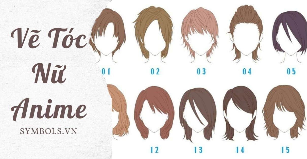 Rất Hay: Cách vẽ tóc anime nữ, nam đơn giản mà đẹp