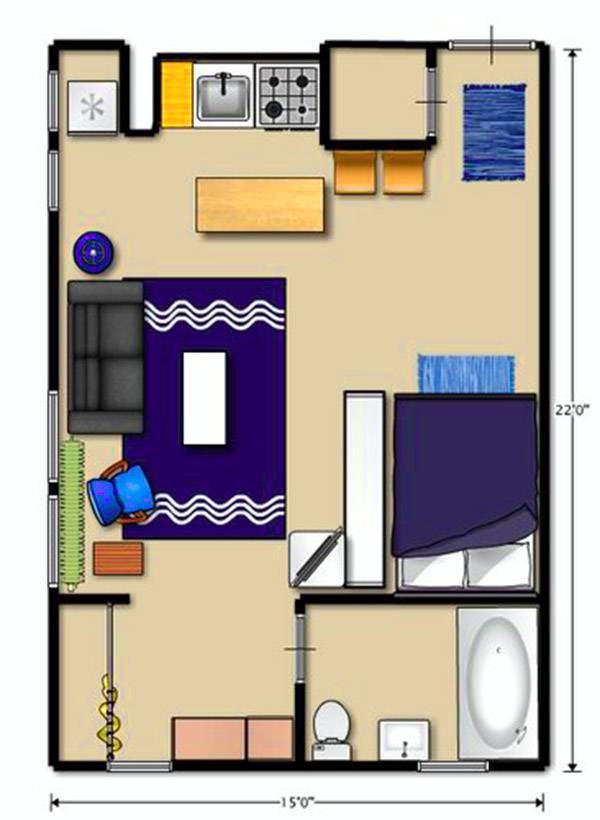 Xem Ngay: [TOP 5] mẫu thiết kế nội thất căn hộ chung cư nhỏ 30m2 ...