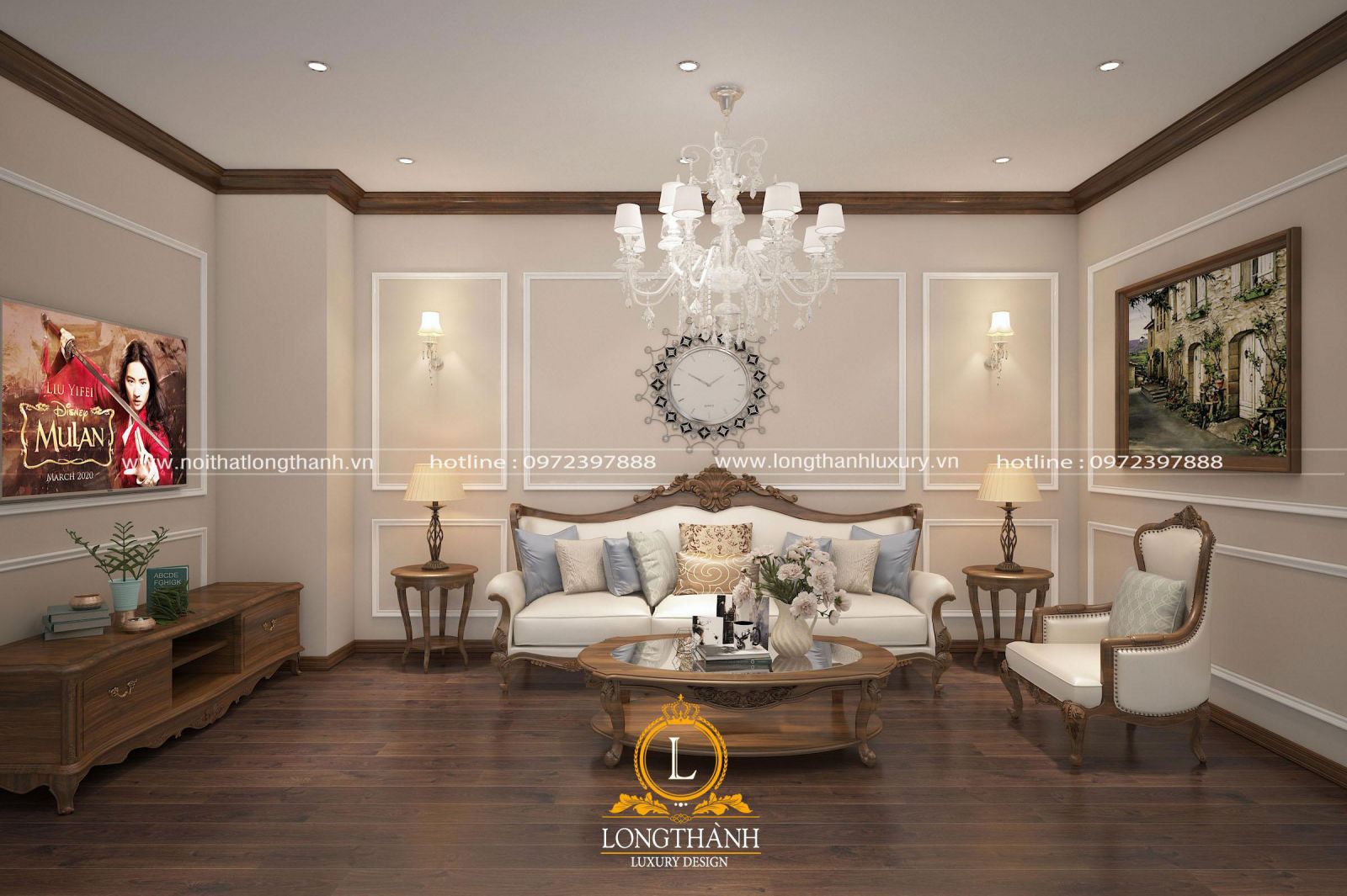 5 mẫu thiết kế nội thất chung cư tân cổ điển sang trọng  DNU Decor
